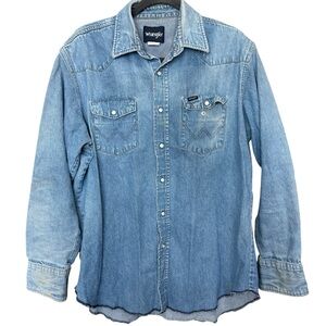 Wrangler Classic Blue Denim Shirt
